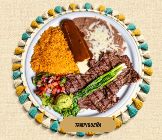 Tampiqueña (Grilled Skirt Steak with Cheese Enchilada).