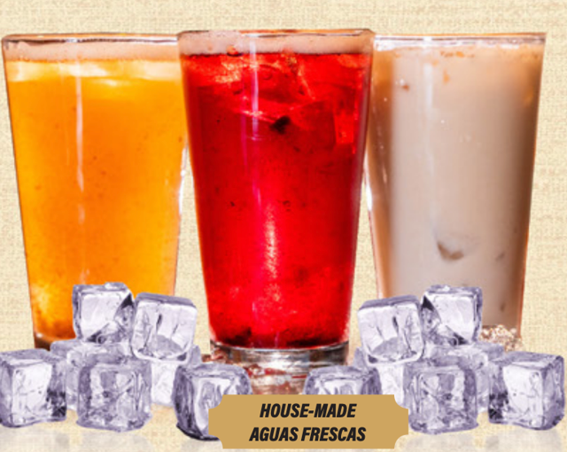 Housemade Aguas Frescas.