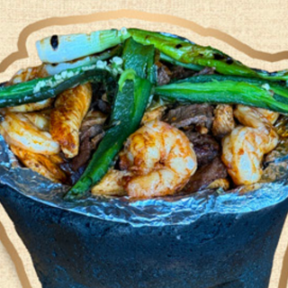 House Molcajete (Mixed Meat & Shrimp Stone Bowl)