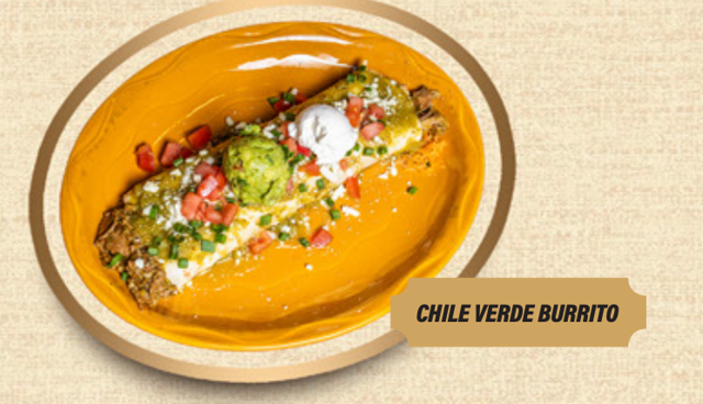 Chile Verde Burrito.